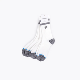 Coolmax Travel Socks x3 White