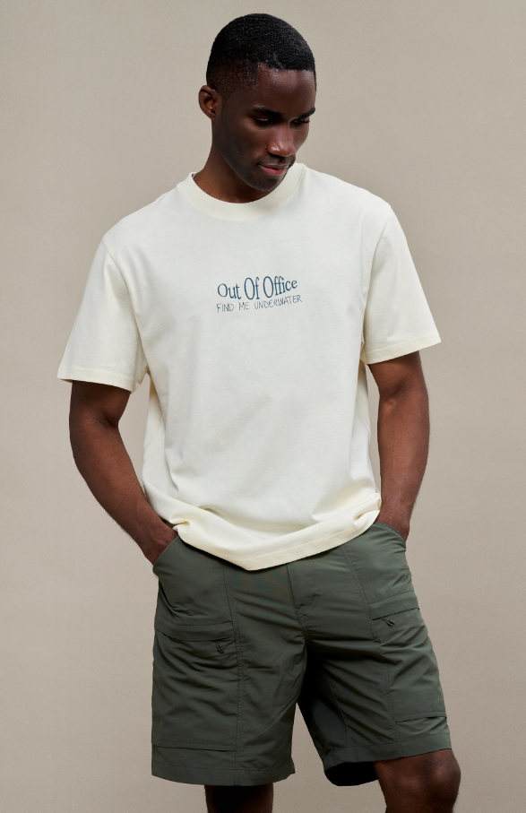 OOO™ Find Me Underwater Tee- Cream White