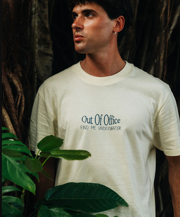 OOO™ Find Me Underwater Tee- Cream White