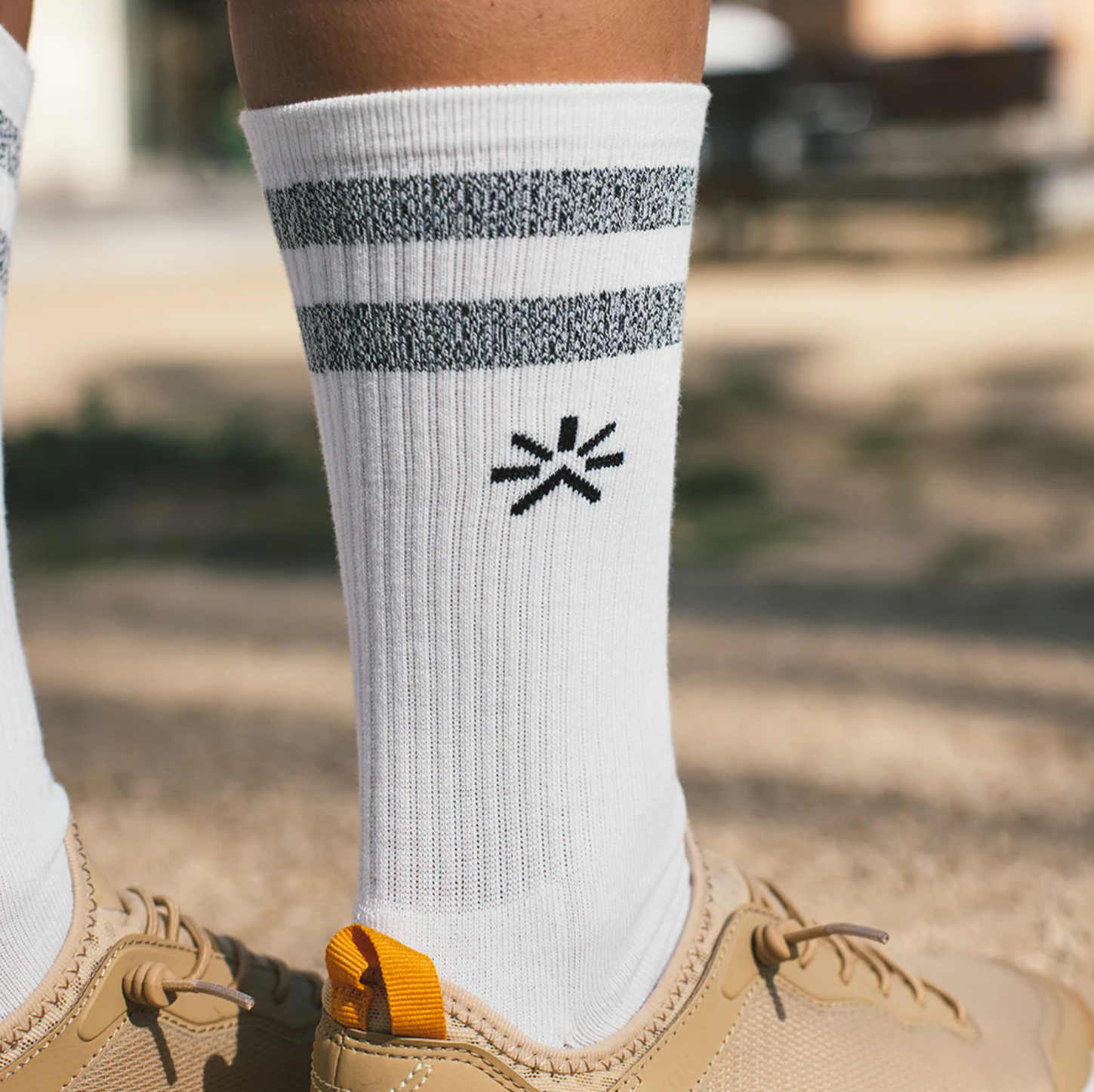 Coolmax Travel Socks x3 White