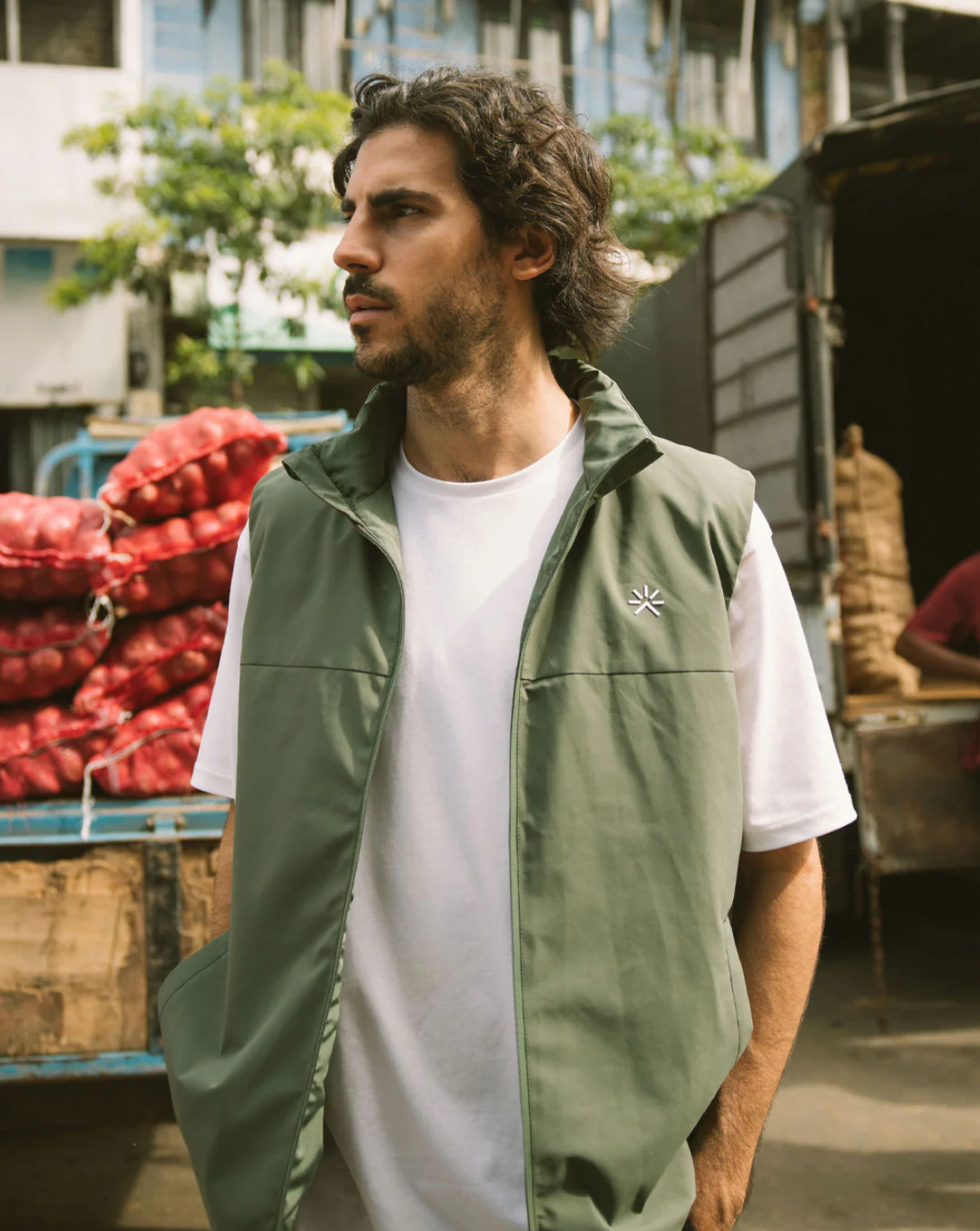 NS40 Reversible Vest-Clover Green- Men